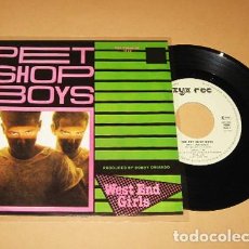 Discos de vinilo: PET SHOP BOYS / BOBBY ”O” - WEST END GIRLS - SINGLE - 1984 - LA 1ª VERSION CON BOBBY ”O” ORLANDO