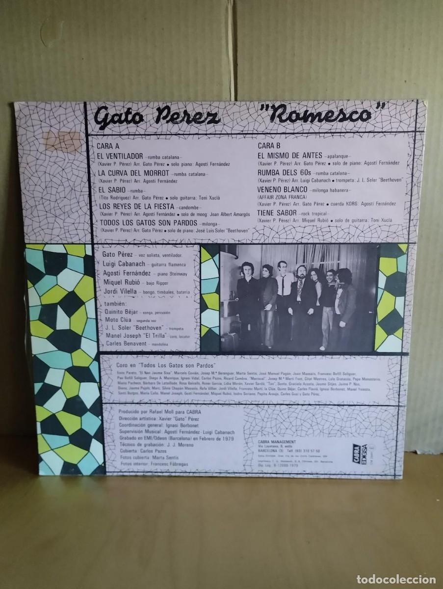 Discos de vinilo: GATO PEREZ --- ROMESCO - Foto 2