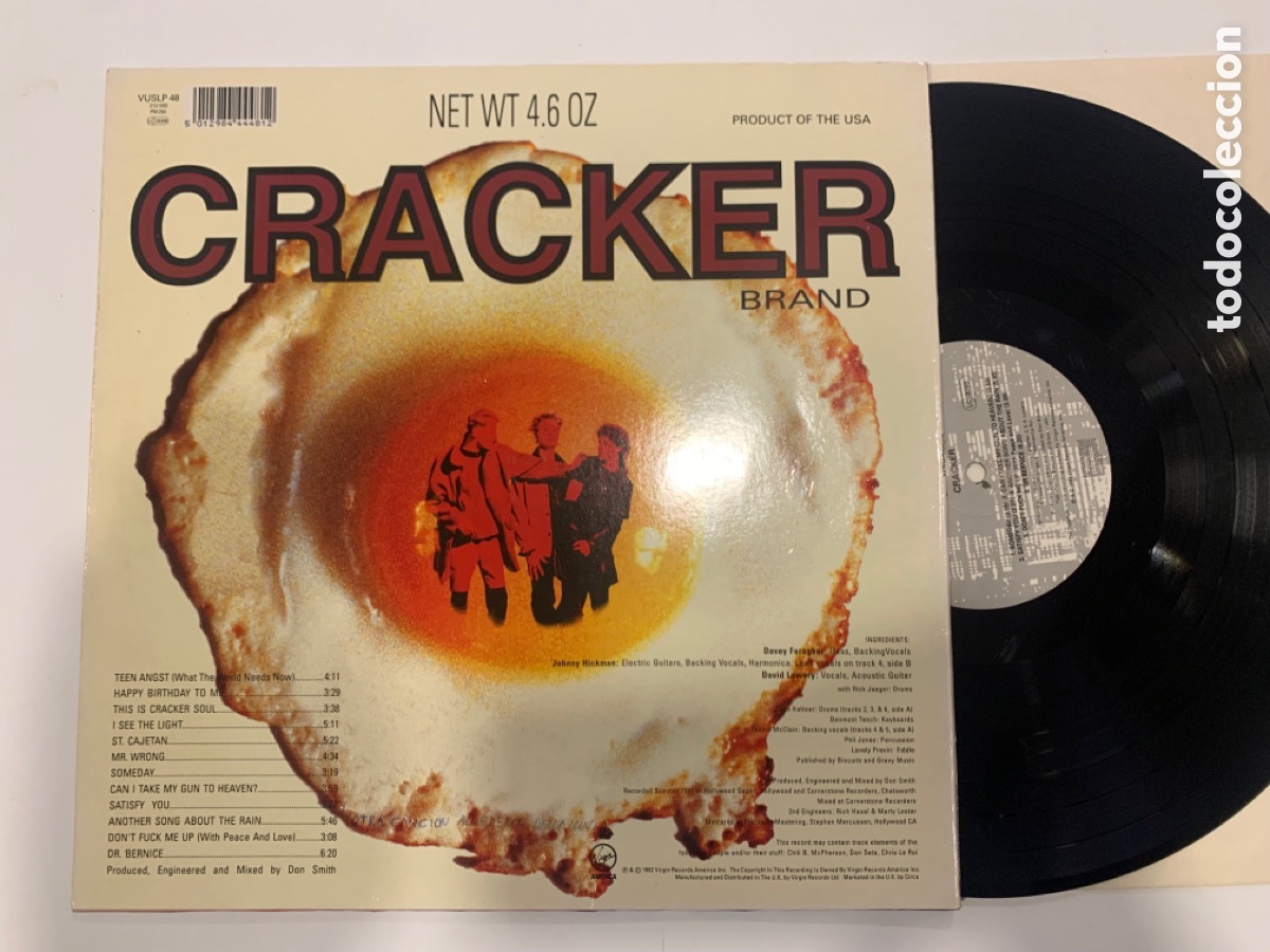 Discos de vinilo: Lp Cracker - Cracker de 1992 - Foto 2