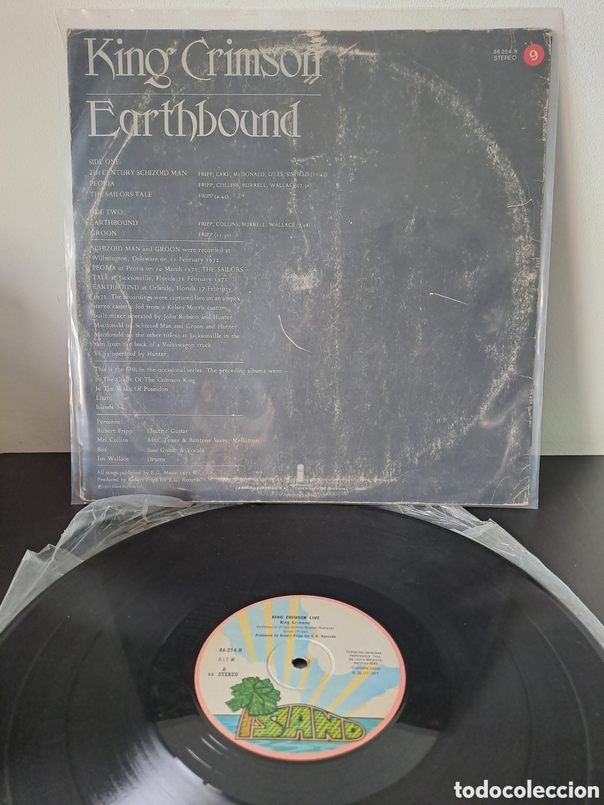 Discos de vinilo: *King Crimson&nbsp;&ndash;&nbsp;Earthbound. LA.4 - Foto 2