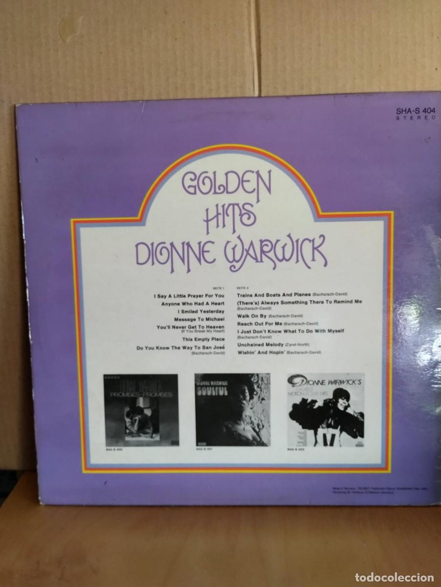 Discos de vinilo: DIONNE WARWICK ----- GOLDEN HITS - Foto 2