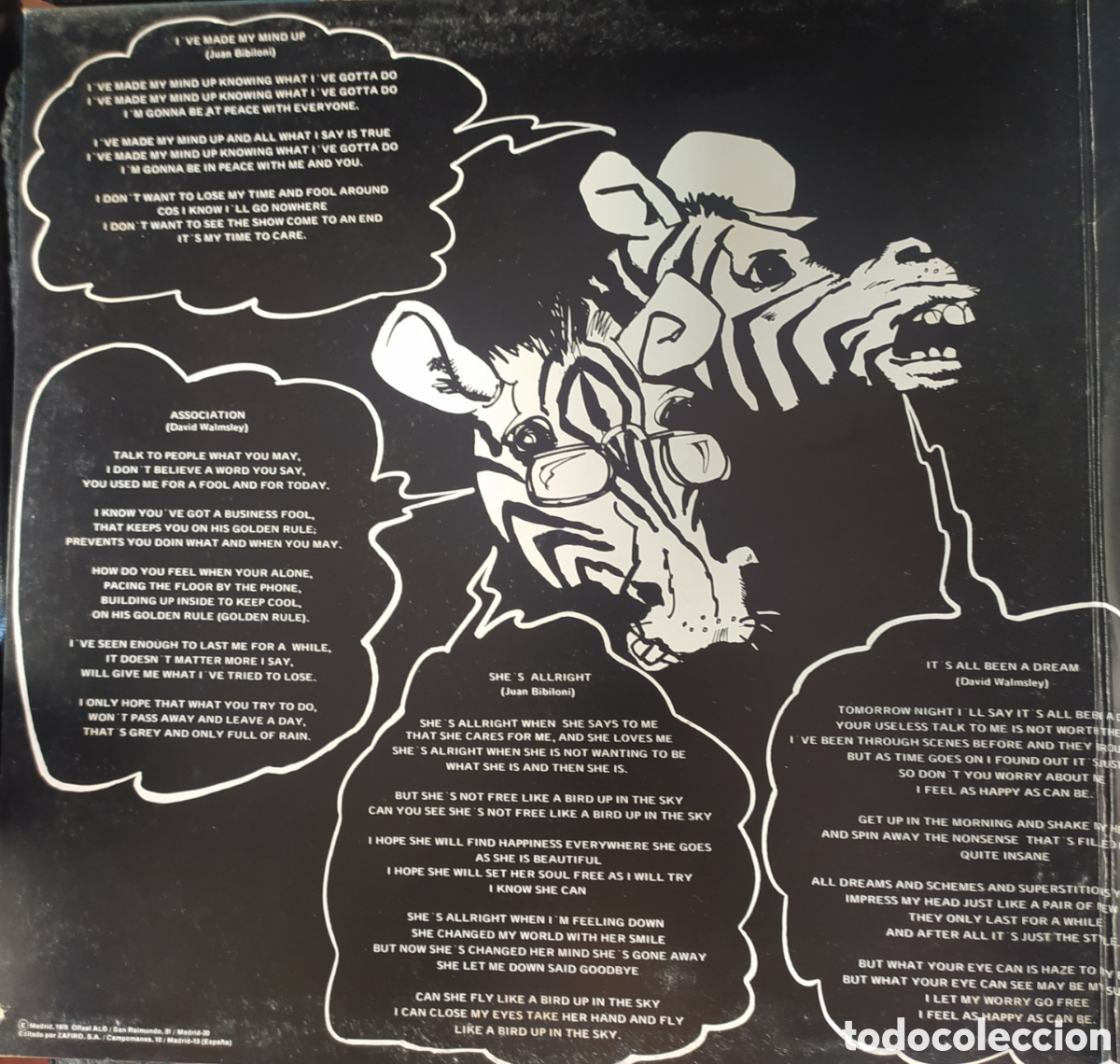Discos de vinilo: Zebra. Zebra - Foto 4