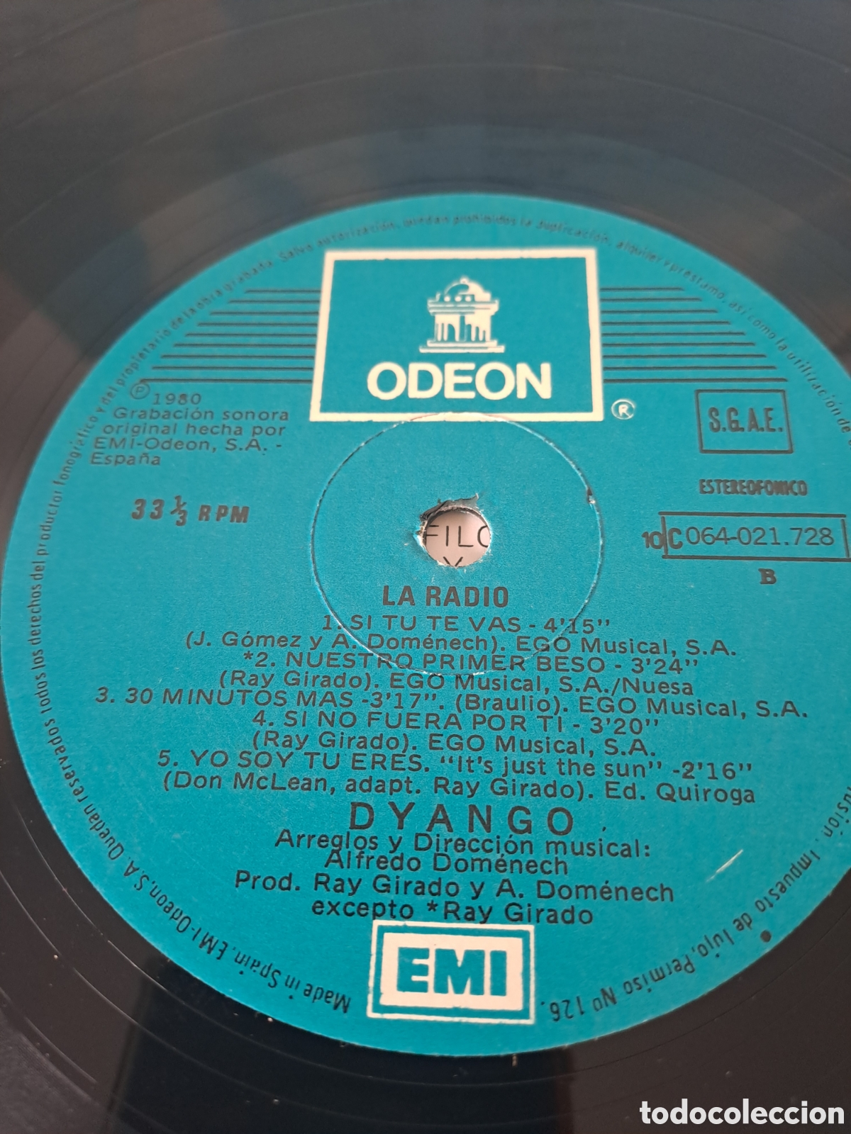 Discos de vinilo: DYANGO. LA RADIO. LT.2 - Foto 3