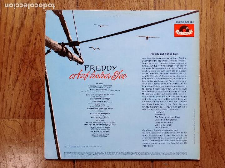 Discos de vinilo: Freddy - auf hoher see - Foto 2