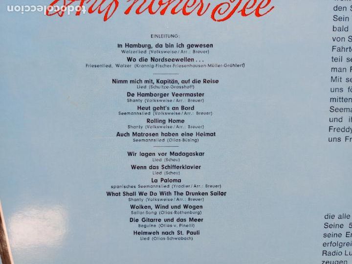 Discos de vinilo: Freddy - auf hoher see - Foto 3