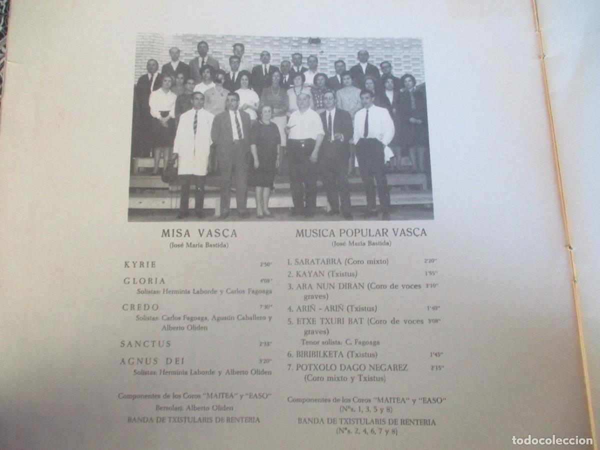 Discos de vinilo: MISA VASCA DI4476 - Foto 2