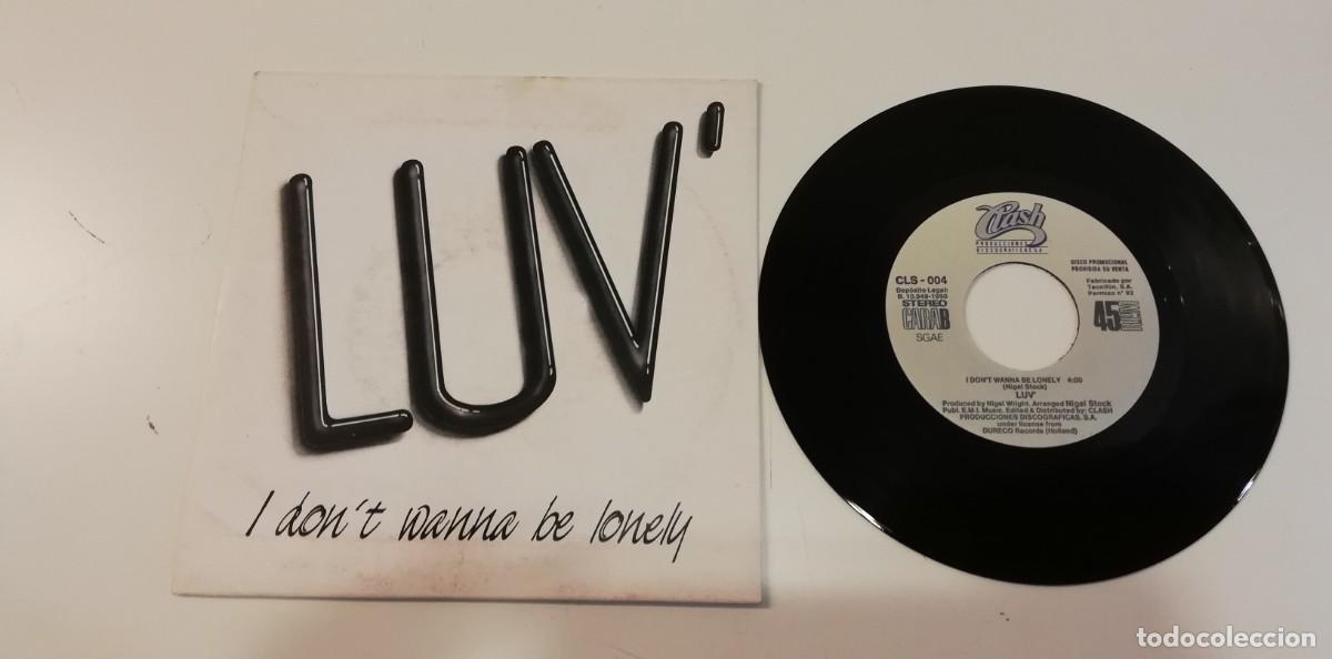 Disques de vinyle: S9- Luv' - I Don't Wanna Be Lonely (7&rdquo;, Single, Promo)- PORT VG DISC VG+