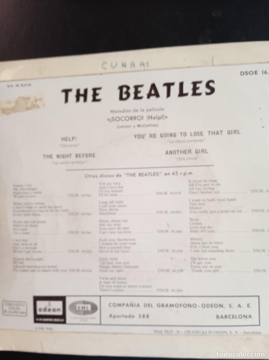 Discos de vinilo: THE BEATLES- HELP! EP - Foto 2