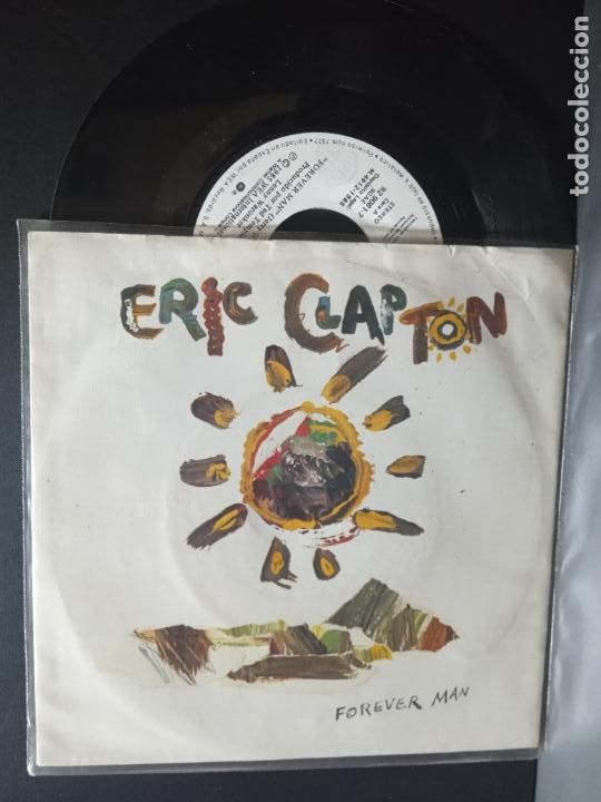 Discos de vinilo: ERIC CLAPTON FOREVER MAN SINGLE SPAIN 1985 PDELUXE - Foto 1