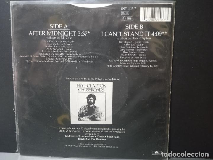 Discos de vinilo: ERIC CLAPTON AFTER MIDNINGHT SINGLE GERMANY 1981 PDELUXE - Foto 2