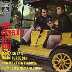 Discos de vinilo: LOS GEMELOS DEL SUR - MARIA DE LA O / QUIEN PUEDE SER / +2 - EMI ODEON 1970