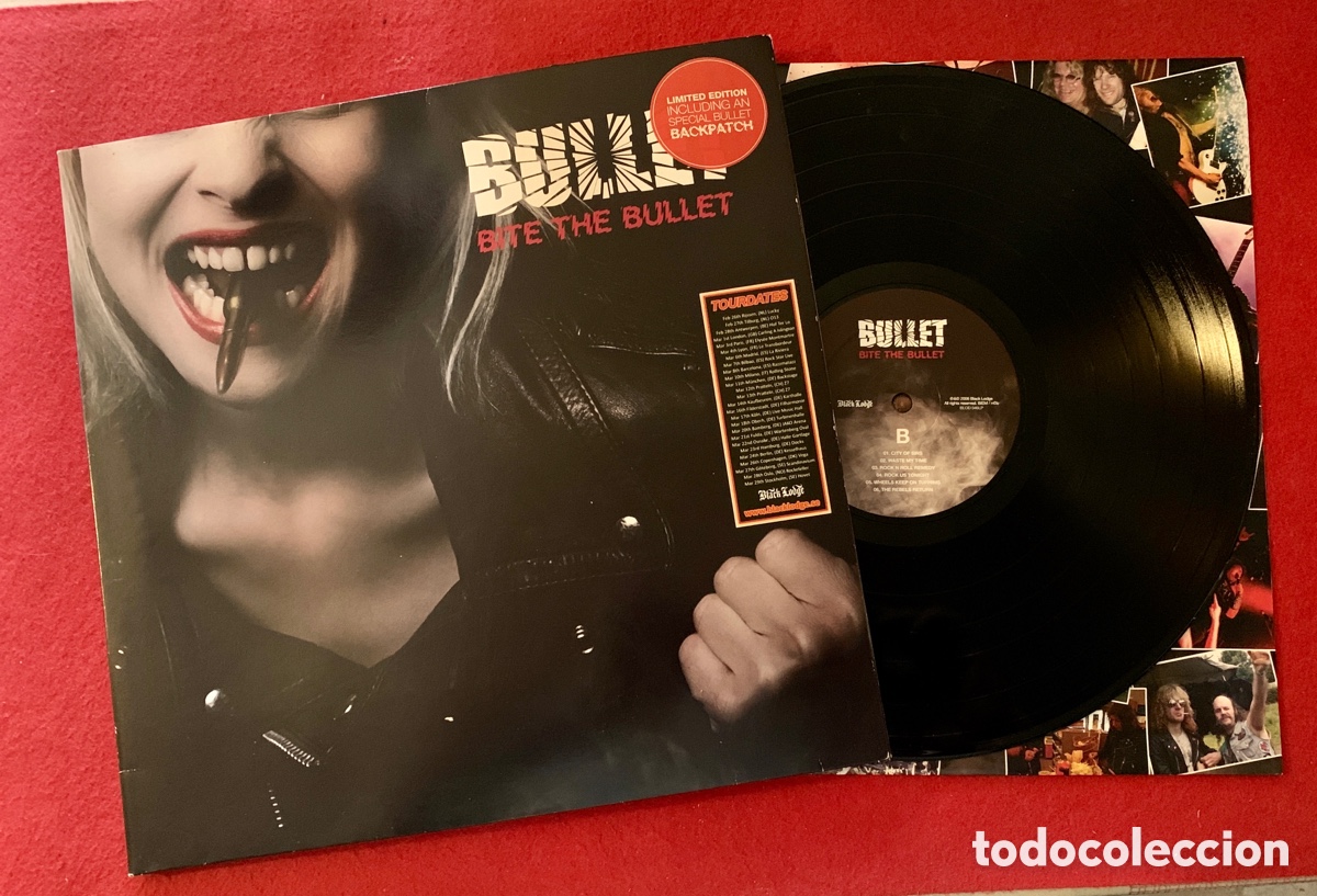 Discos de vinilo: Bullet-Firmado vinilo Bite The Bullet - Foto 9