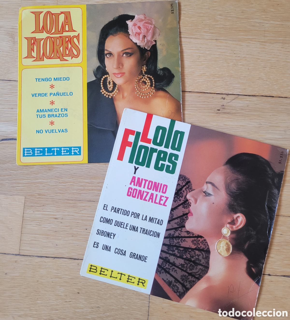 Discos de vinilo: Lote 2 Eps Lola Flores - Foto 1