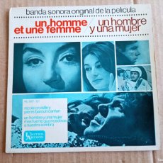 Discos de vinilo: BANDA SONORA - UN HOMBRE Y UNA MUJER EP 4 TEMAS 1966 EDICION ESPAÑOLA