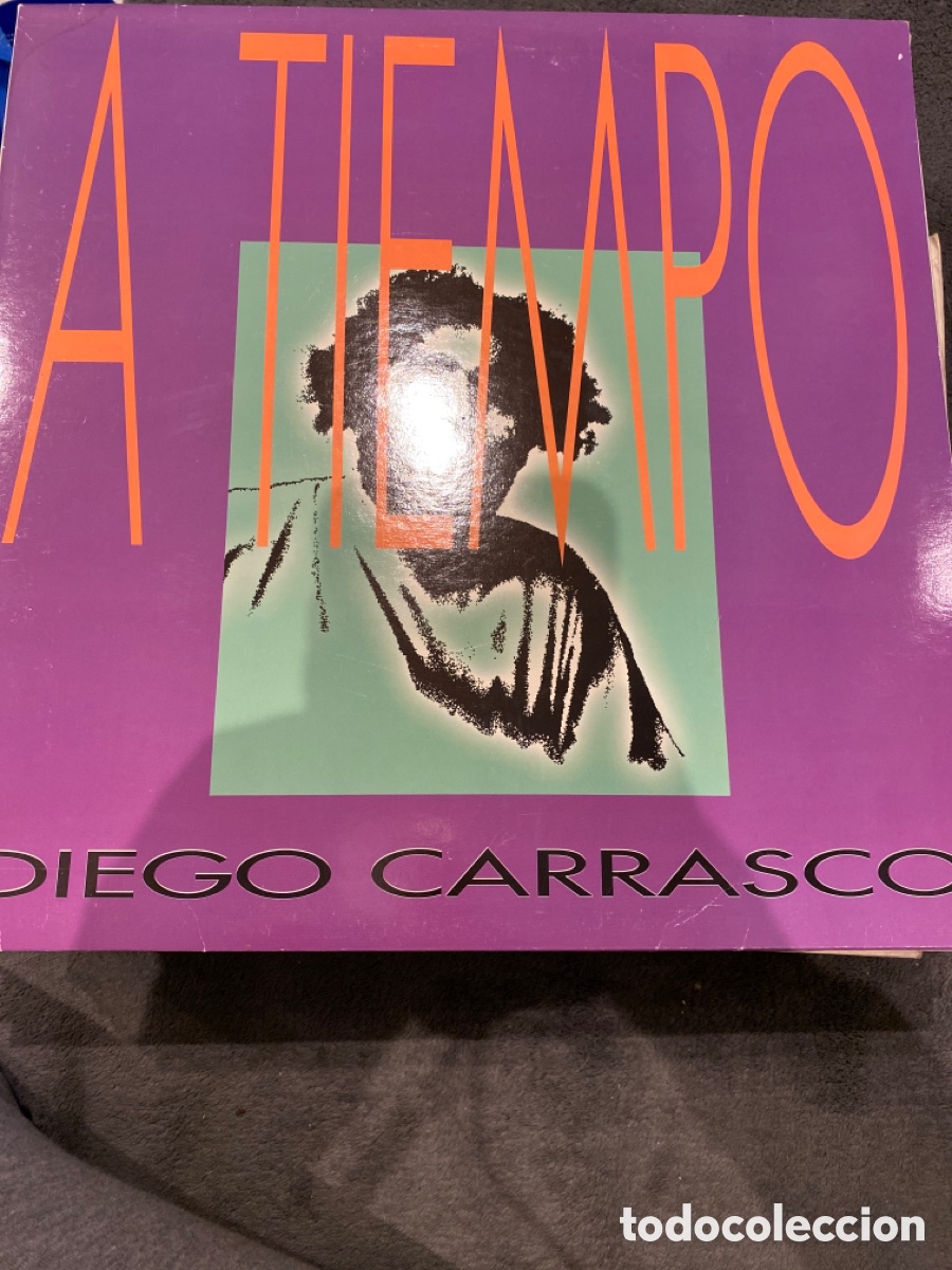 Discos de vinilo: DIEGO CARRASCO - A TIEMPO LP 1991 - Foto 1
