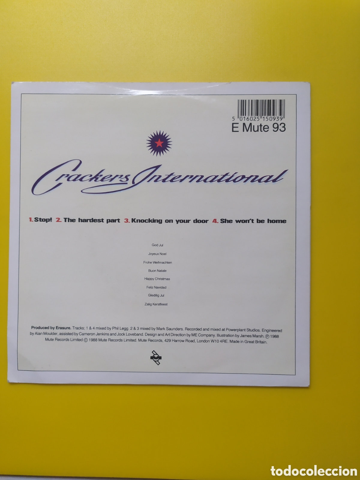 Discos de vinilo: Ep Erasure. Crackers International - Foto 2