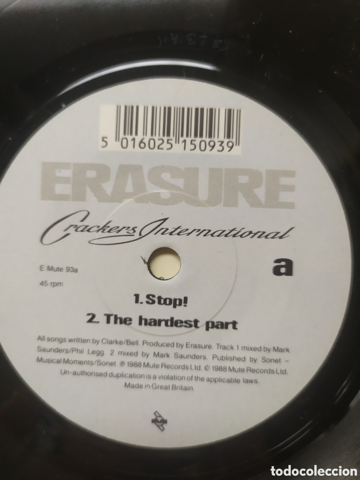 Discos de vinilo: Ep Erasure. Crackers International - Foto 3