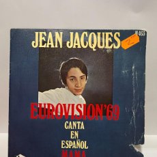Discos de vinilo: SINGLE - JEAN JACQUES - EUROVISION 69 - MAMA / LOS DOMINGOS FELICES - HISPAVOX - MADRID 1969