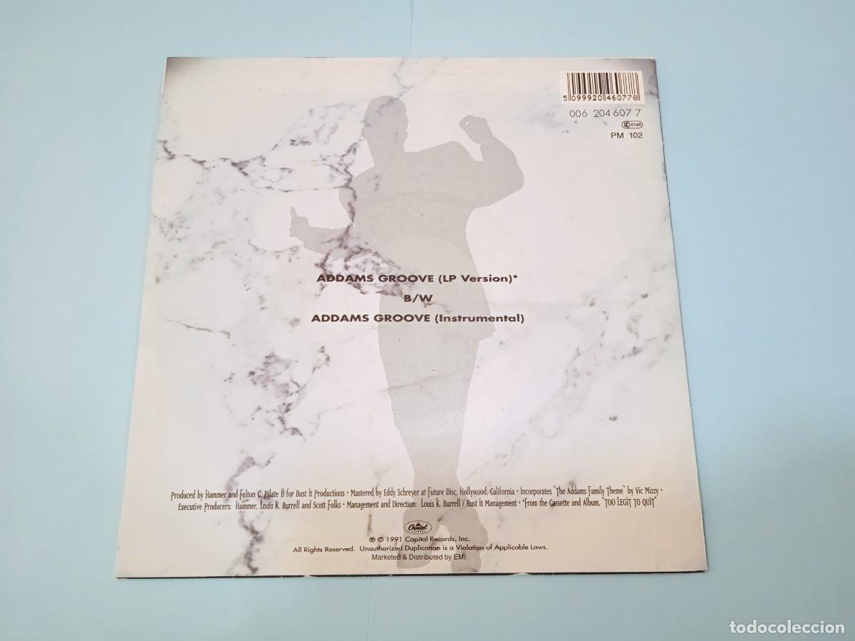 Discos de vinilo: Single Hammer - Addams Groove - Foto 2