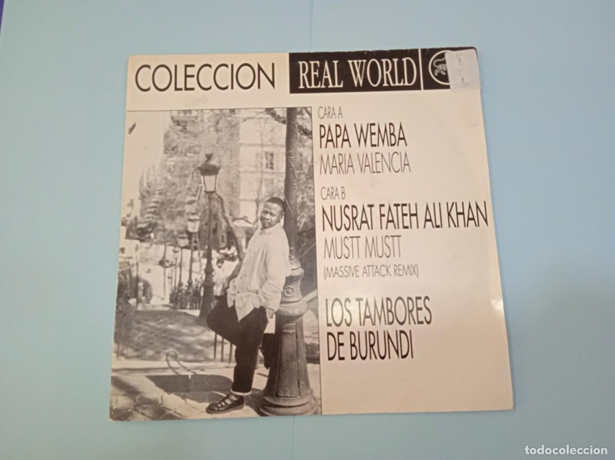Discos de vinilo: Single Promocional Real World (Massive Attack, Peter Gabriel) - Foto 1