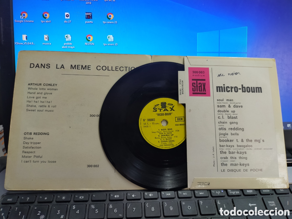 Discos de vinilo: Stax micro boom single 15 cm Francia - Foto 2