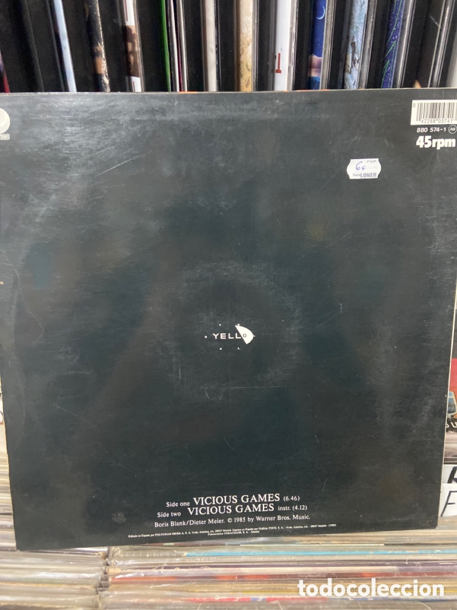 Discos de vinilo: Yello vicious games - Foto 2