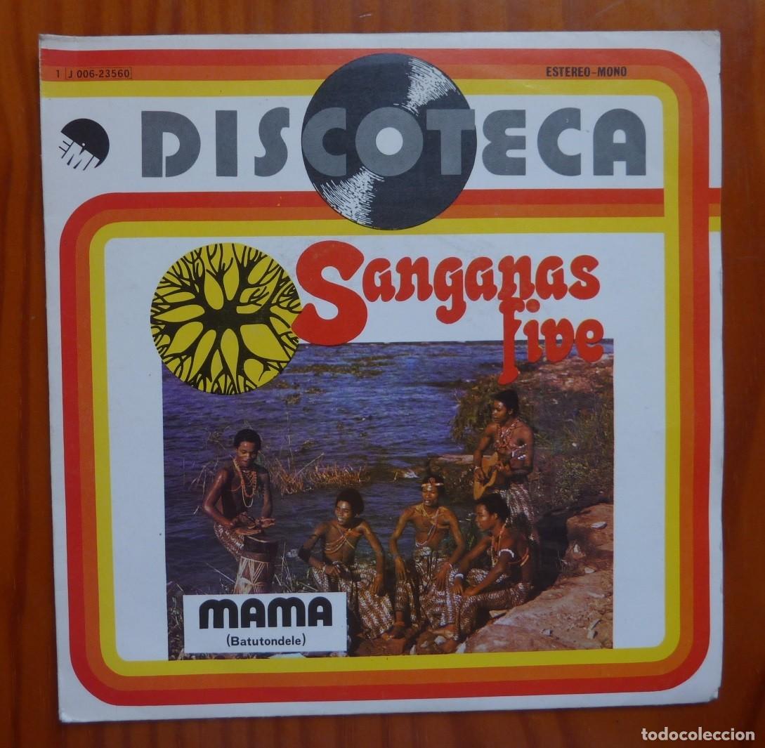 Discos de vinilo: SANGANAS FIVE / MAMA / 1976 / SINGLE - Foto 1