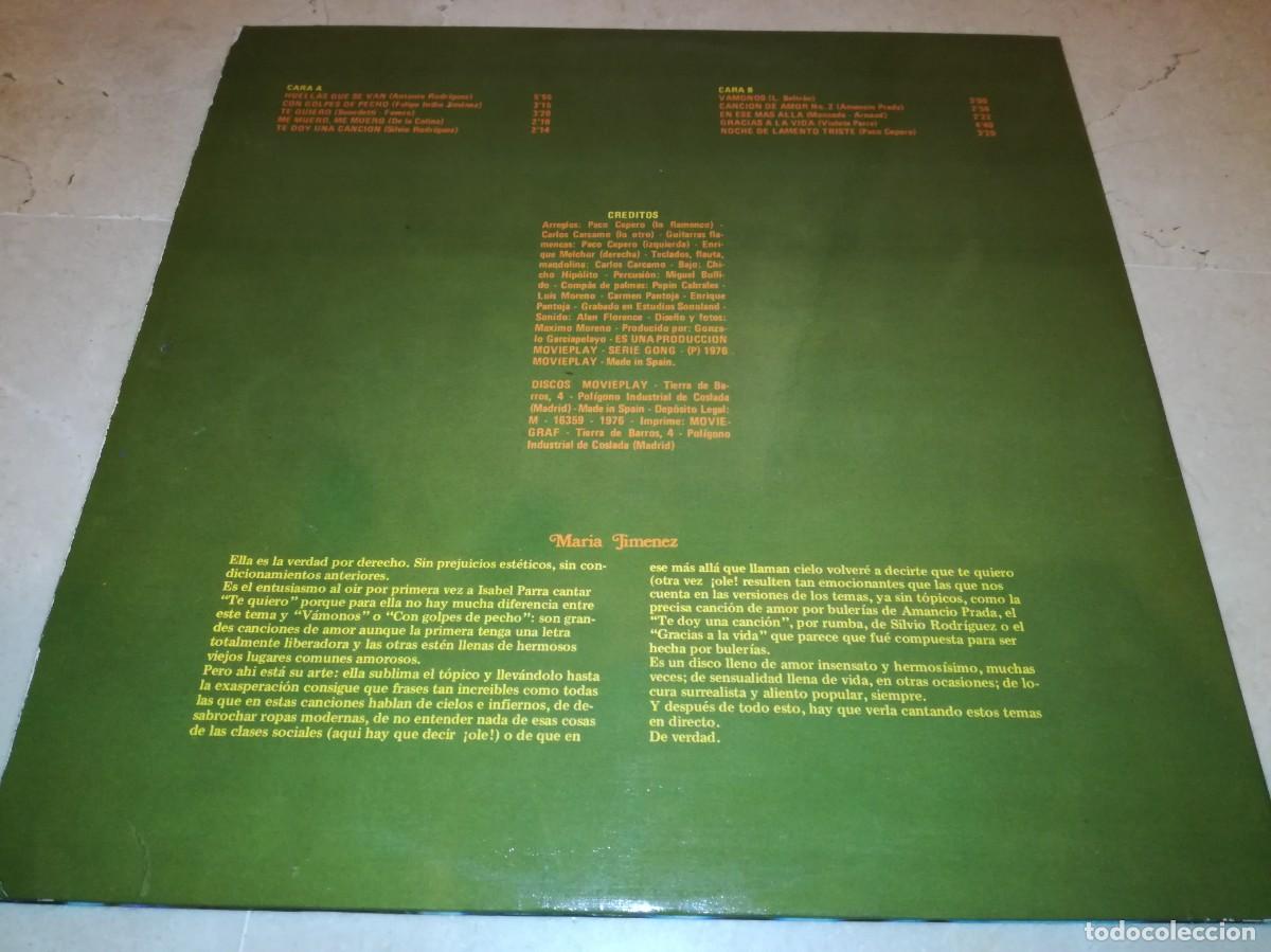 Discos de vinilo: MARIA JIMENEZ-GATEFOLD-ORIGINAL 1976 - Foto 2