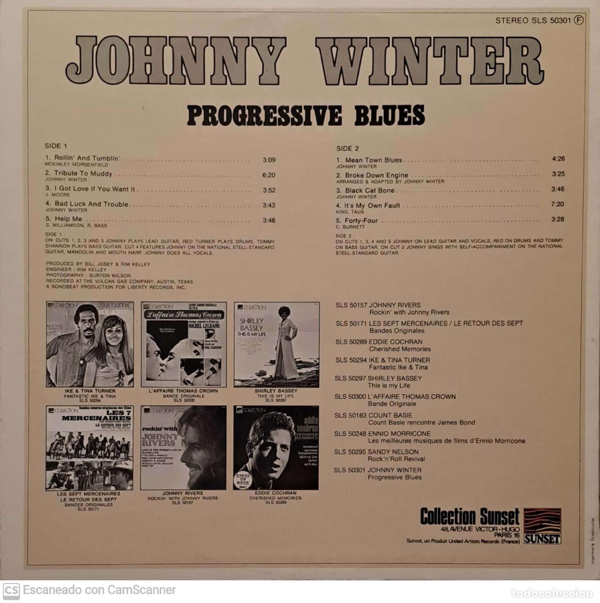 Discos de vinilo: Johnny Winter &lrm;&ndash; Progressive Blues - Foto 2