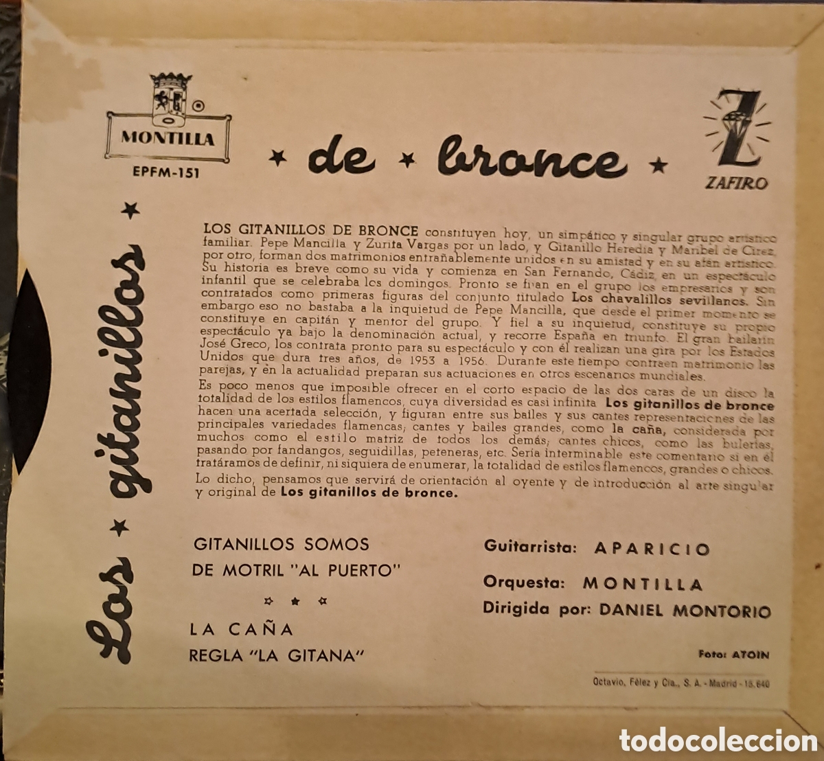 Discos de vinilo: IMPECABLE!!! LOS GITANILLOS DE BRONCE. GITANILLOS SOMOS+ 3. IGS.1 - Foto 4
