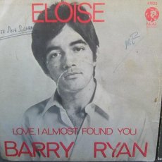 Discos de vinilo: BARRY RYAN - ELOISE (MGM, 1969) - LA LUEGO VERSIONEADA POR TINO CASAL -