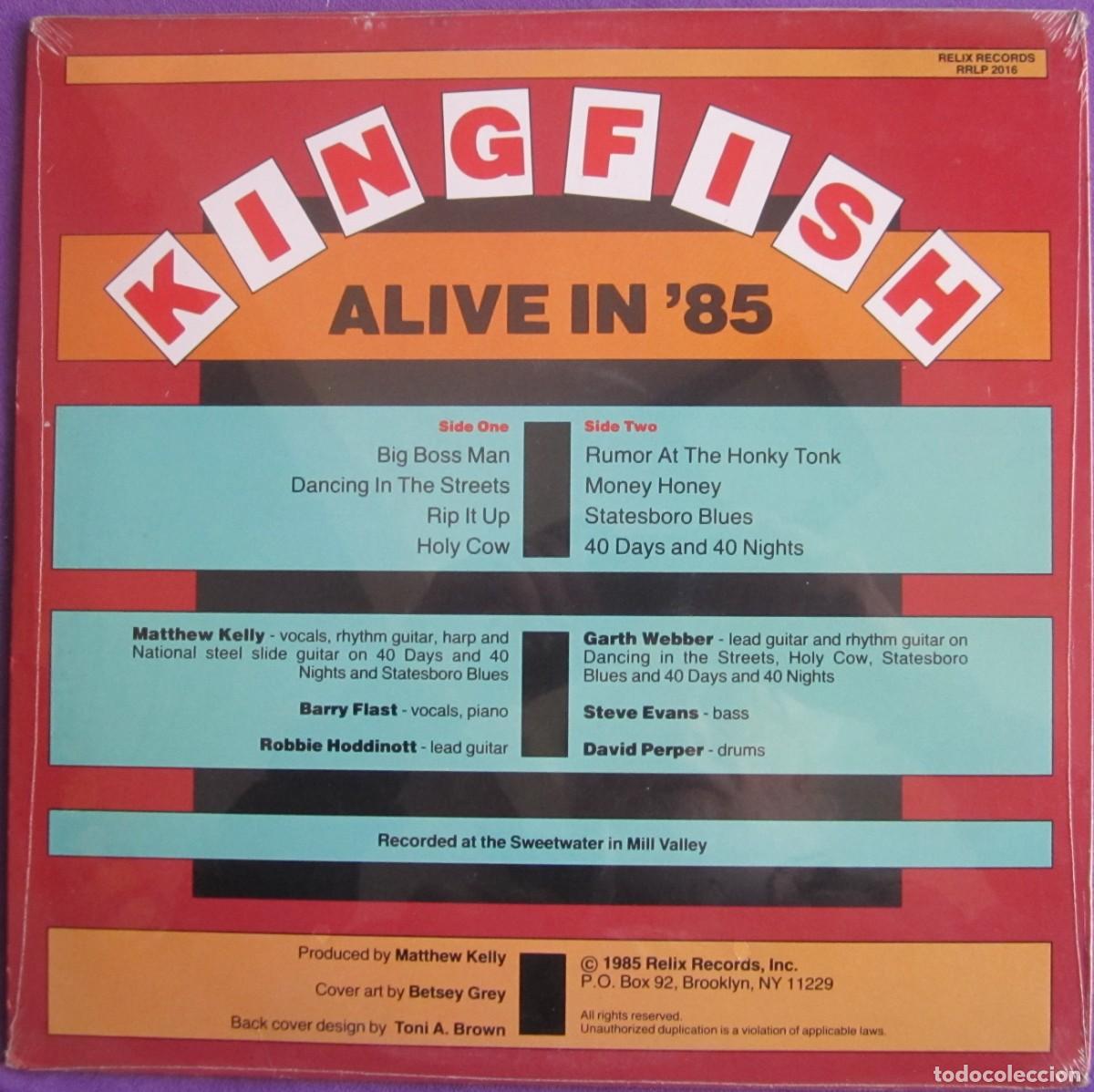 Kingfish Alive In Eighty Five Vinyl LP Relix Records 海外 即決-