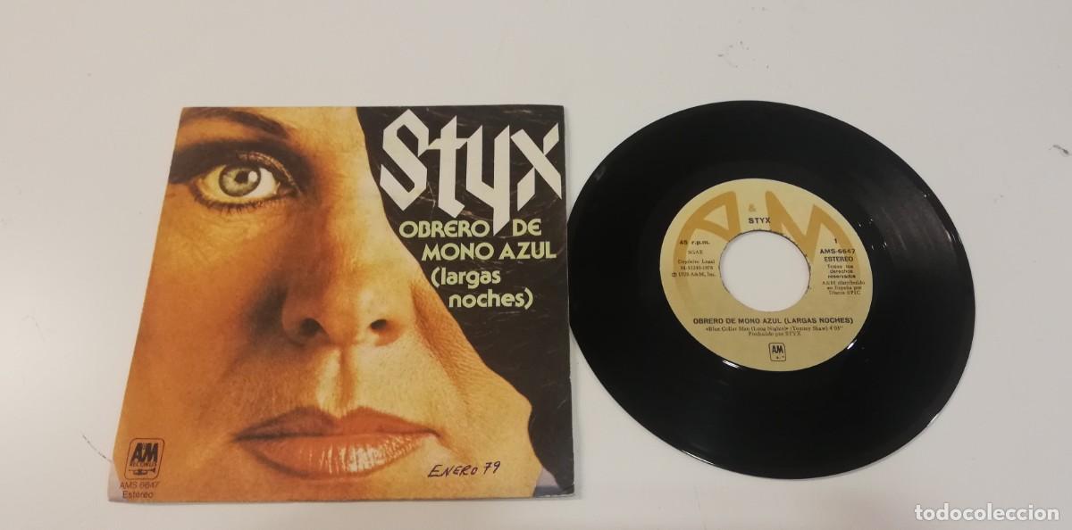 Discos de vinilo: S9- Styx - Obrero De Mono Azul (Largas Noches) (Blue Collar Man (Long Nights)) (7&rdquo;) PORT VG DISC VG+
