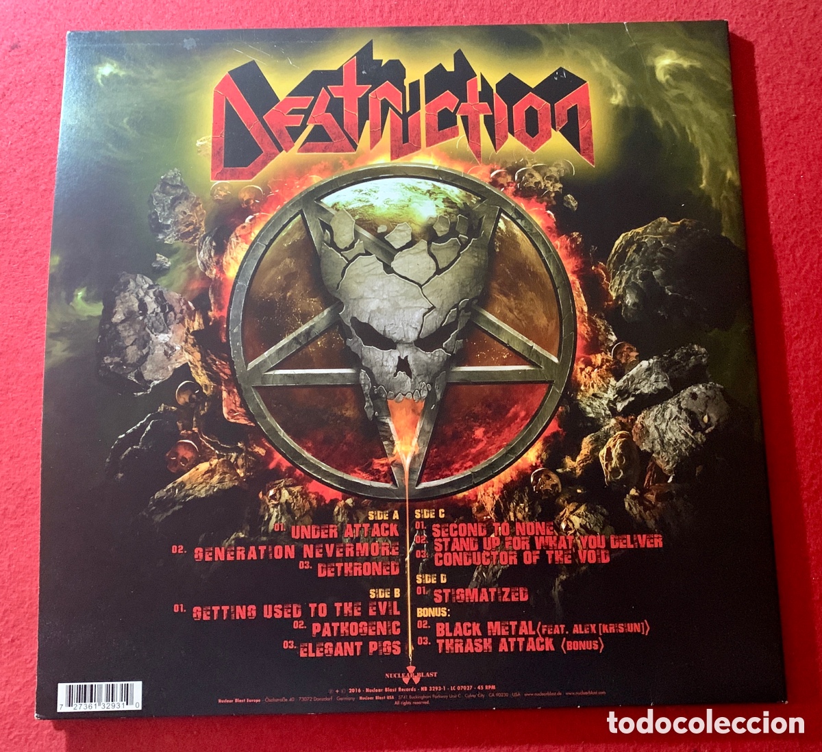 Discos de vinilo: Destruction-Firmado Doble Vinilo &ldquo;Under Attack&rdquo;- - Foto 3