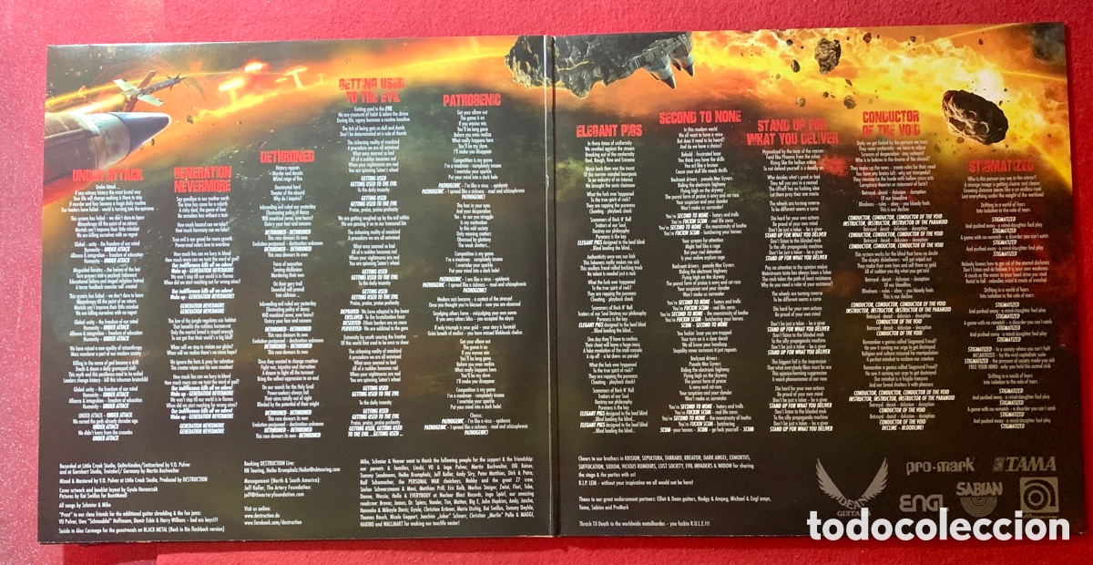 Discos de vinilo: Destruction-Firmado Doble Vinilo &ldquo;Under Attack&rdquo;- - Foto 4