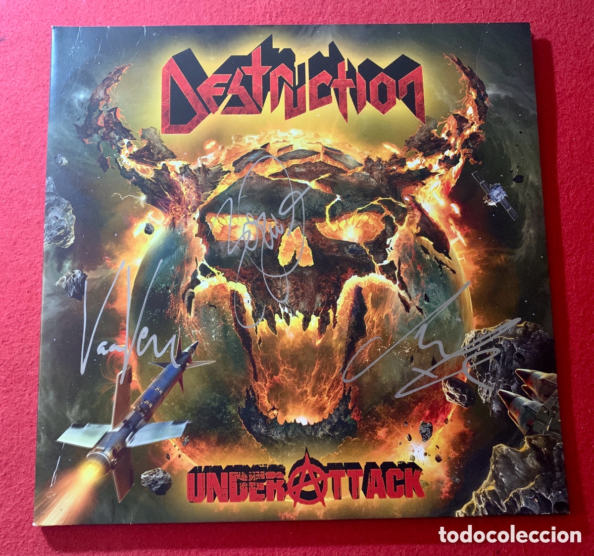 Discos de vinilo: Destruction-Firmado Doble Vinilo &ldquo;Under Attack&rdquo;- - Foto 1