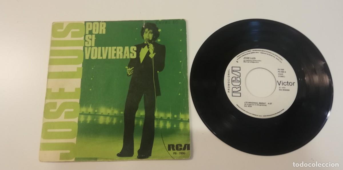 Discos de vinilo: S9-Jose Luis - Por Si Volvieras (7&rdquo;, Single, Promo) - PORT G+ DISC VG+