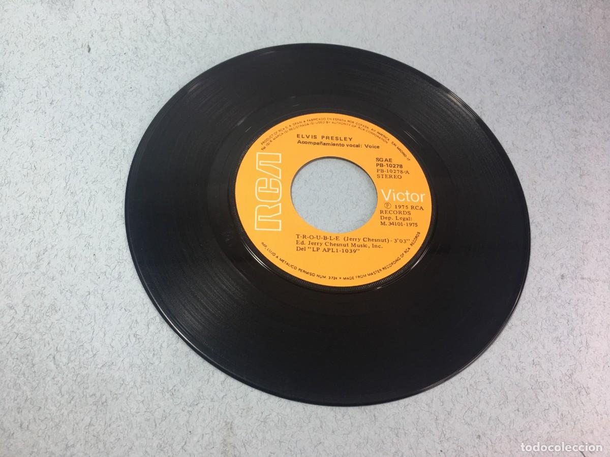 Elvis Presley Mr. Songman & Trouble 45 Rpm Vinyl Record 