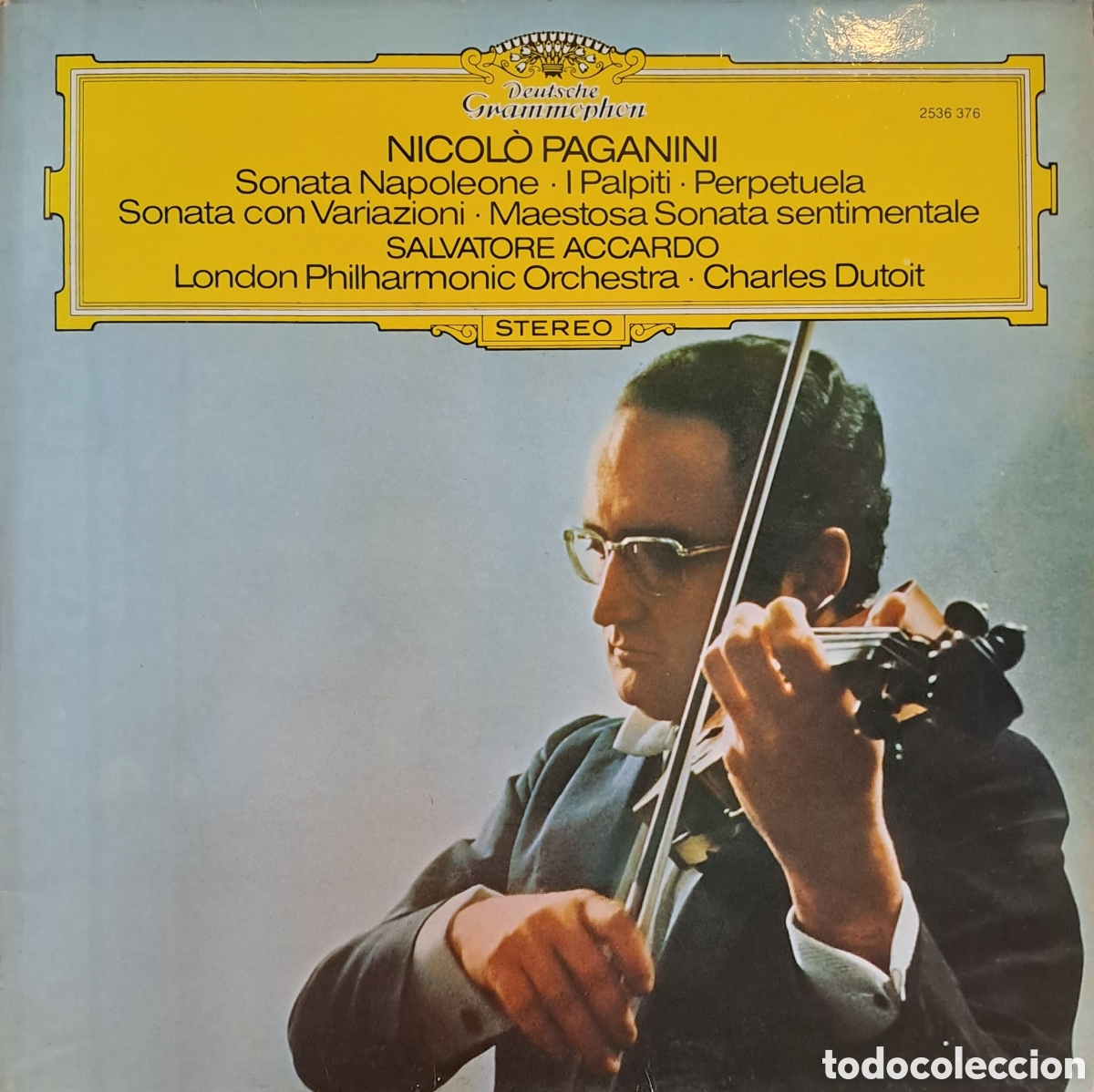 Discos de vinil: Deutsche Grammophon. NICOLO PAGANINI.