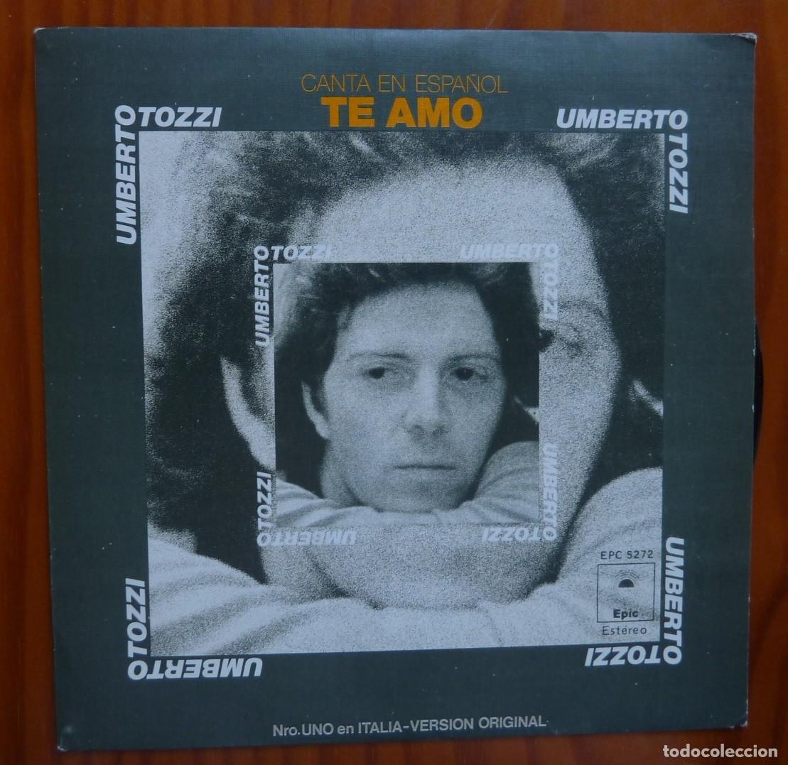 Discos de vinilo: UMBERTO TOZZI / TE AMO / 1977 / SINGLE - Foto 1