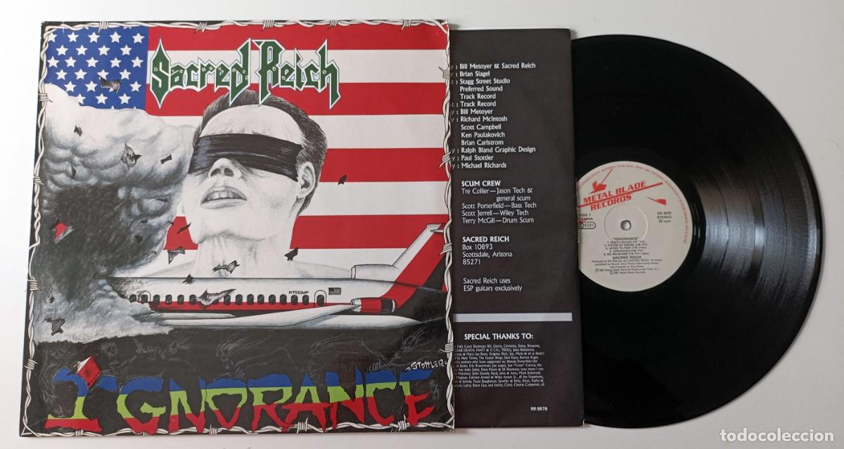Discos de vinilo: LP SACRED REICH - IGNORANCE - Foto 3