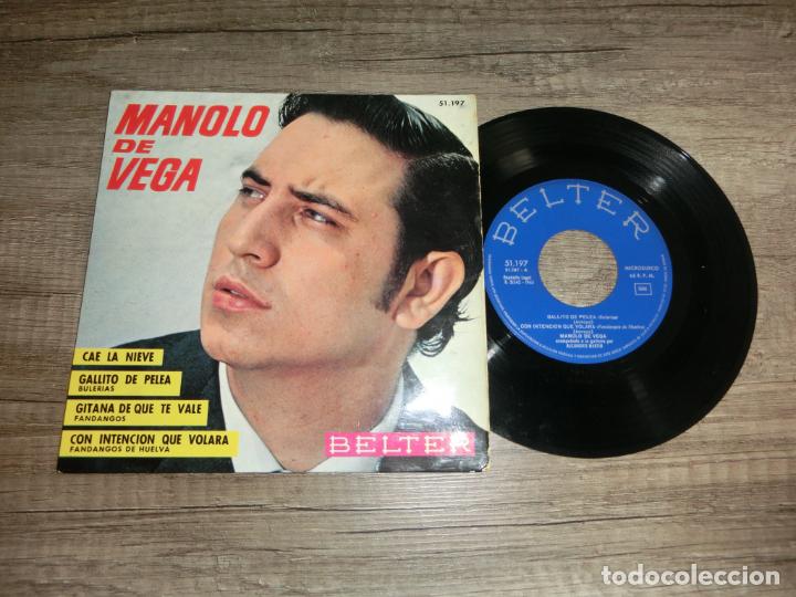 Discos de vinilo: MANOLO DE VEGA - CAE LA NIEVE +3 - Foto 1