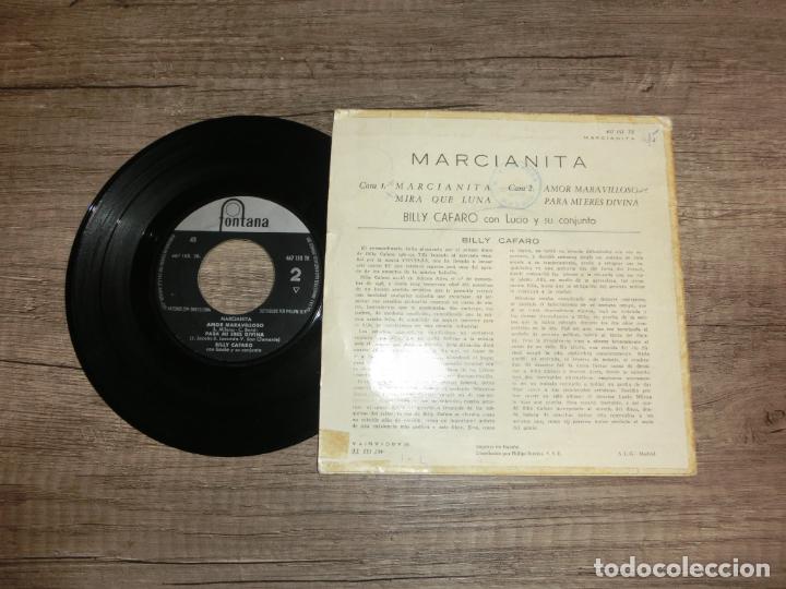 Discos de vinilo: BILLY CAFARO - MARCIANITA +3 - Foto 2