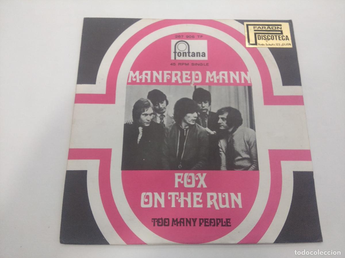Discos de vinilo: MANFRED MANN/FOX ON THE RUN/SINGLE. - Foto 1