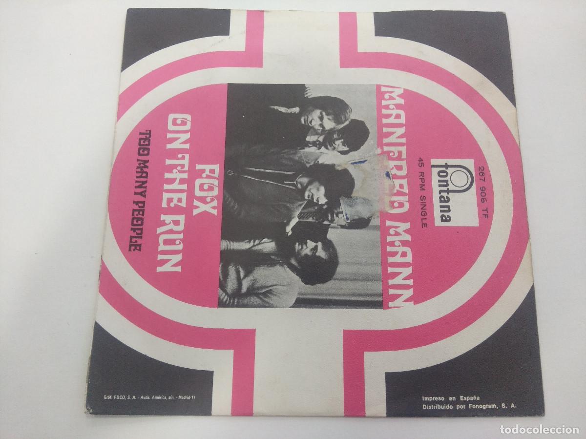 Discos de vinilo: MANFRED MANN/FOX ON THE RUN/SINGLE. - Foto 3