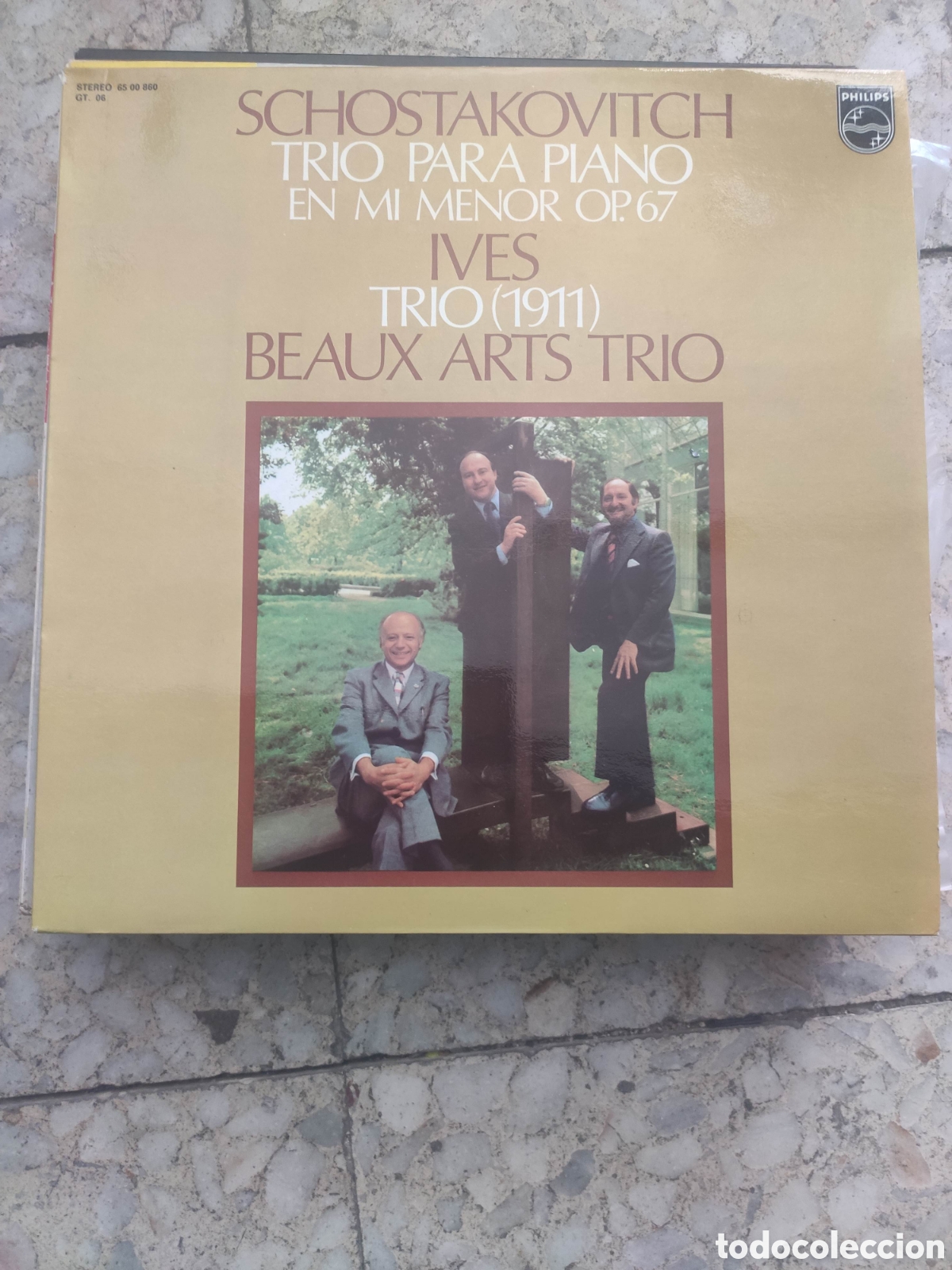 Vinyl-Schallplatten: SCHOSTAKOVITCH TRIO PARA PIANO. IVES. BEAUX ARTS TRIO. PHILIPS 1977