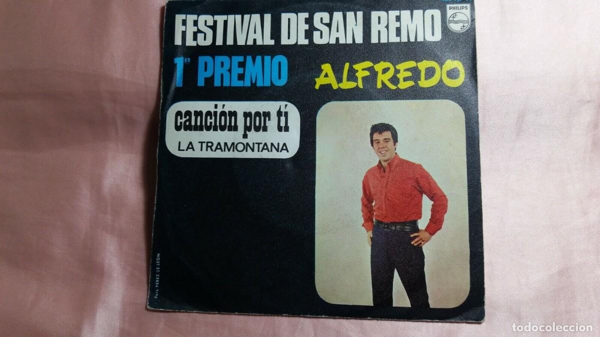 Discos de vinilo: alfredo -festival de san remo -1 single spain - ver fotos