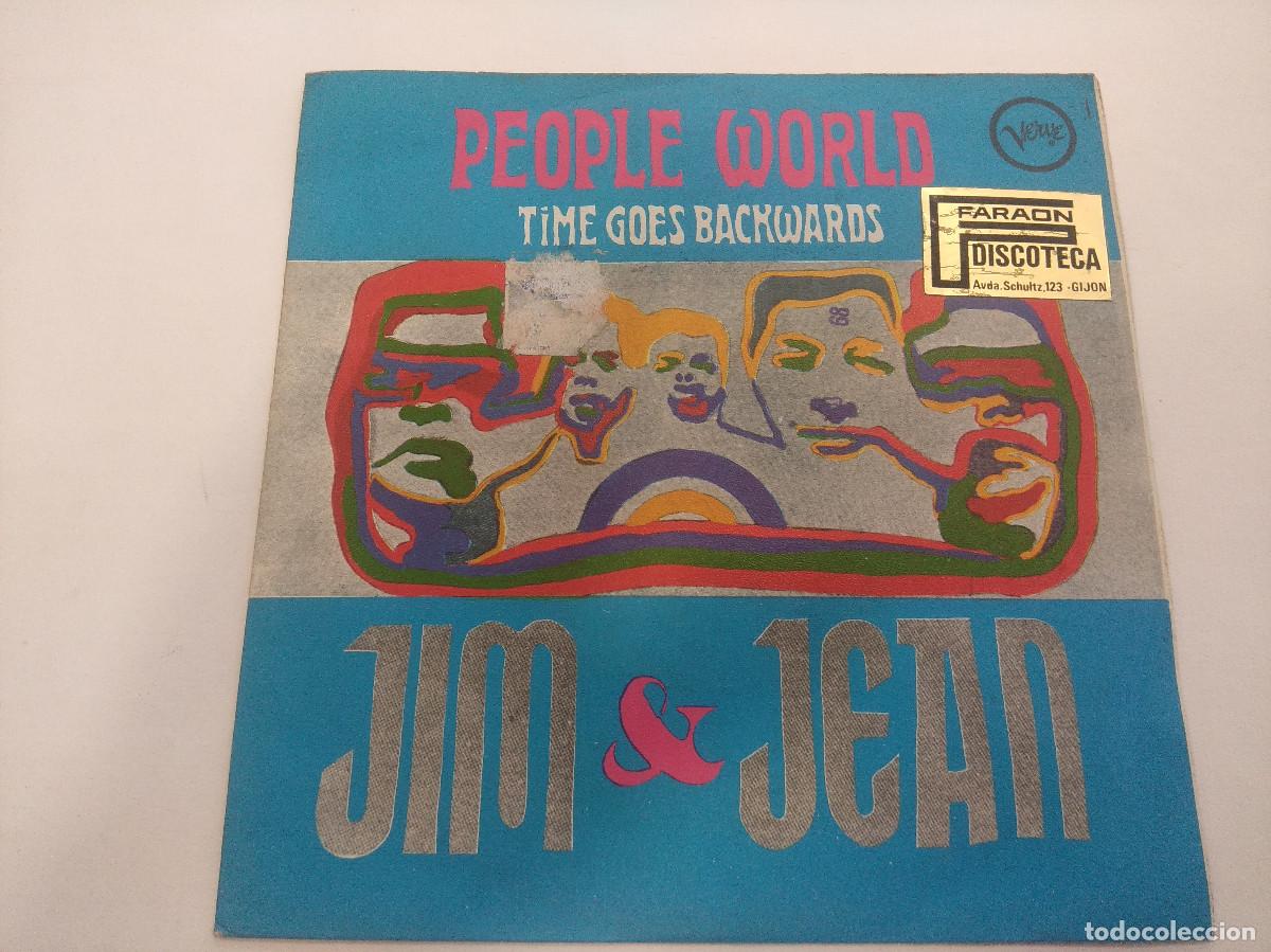 Discos de vinilo: JIM & JEAN/PEOPLE WORLD/SINGLE. - Foto 1