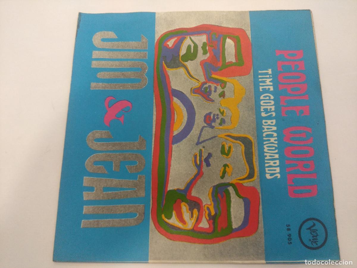 Discos de vinilo: JIM & JEAN/PEOPLE WORLD/SINGLE. - Foto 3