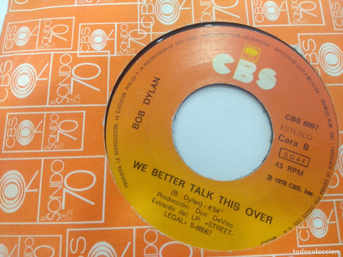 Discos de vinilo: BOB DYLAN/BABY STOP CRYING/SINGLE. - Foto 3